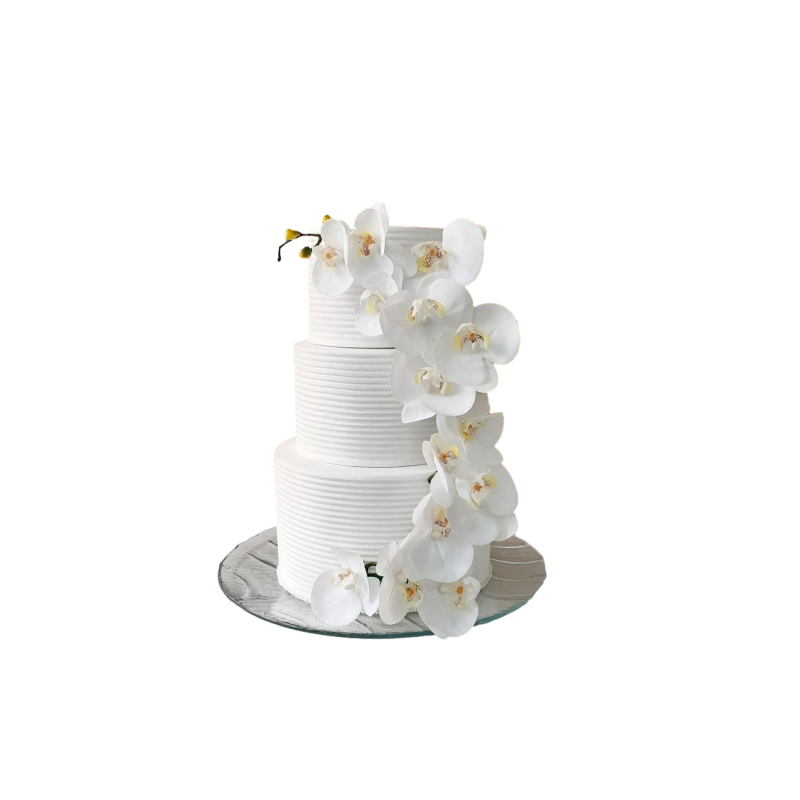 Présentoir blanc pour cake design
