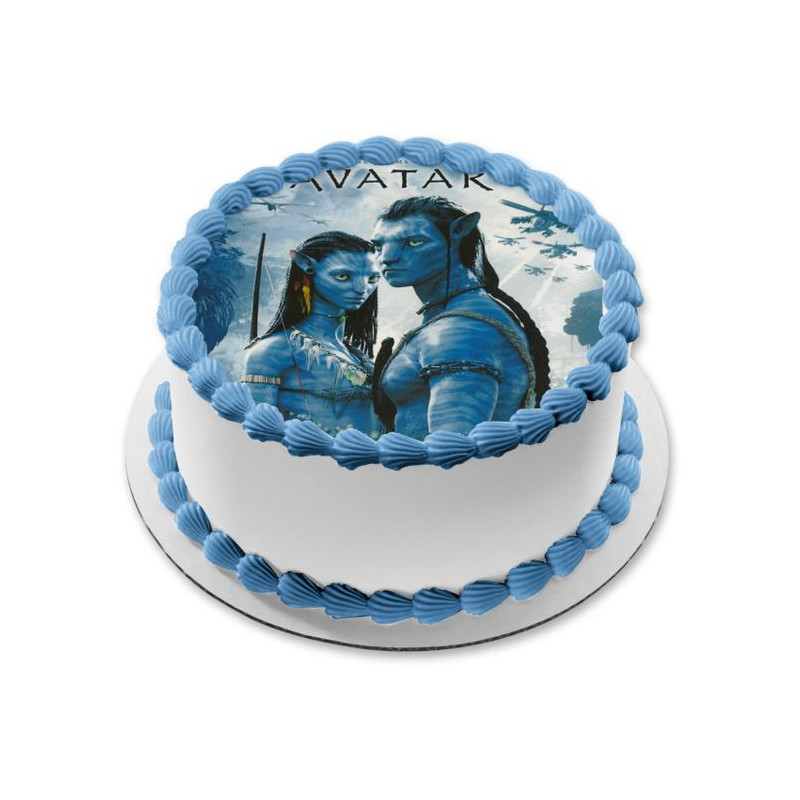 Avatar Movie Neytiri and Jake Sully Edible Cake Topper Image ABPID0049  A  Birthday Place