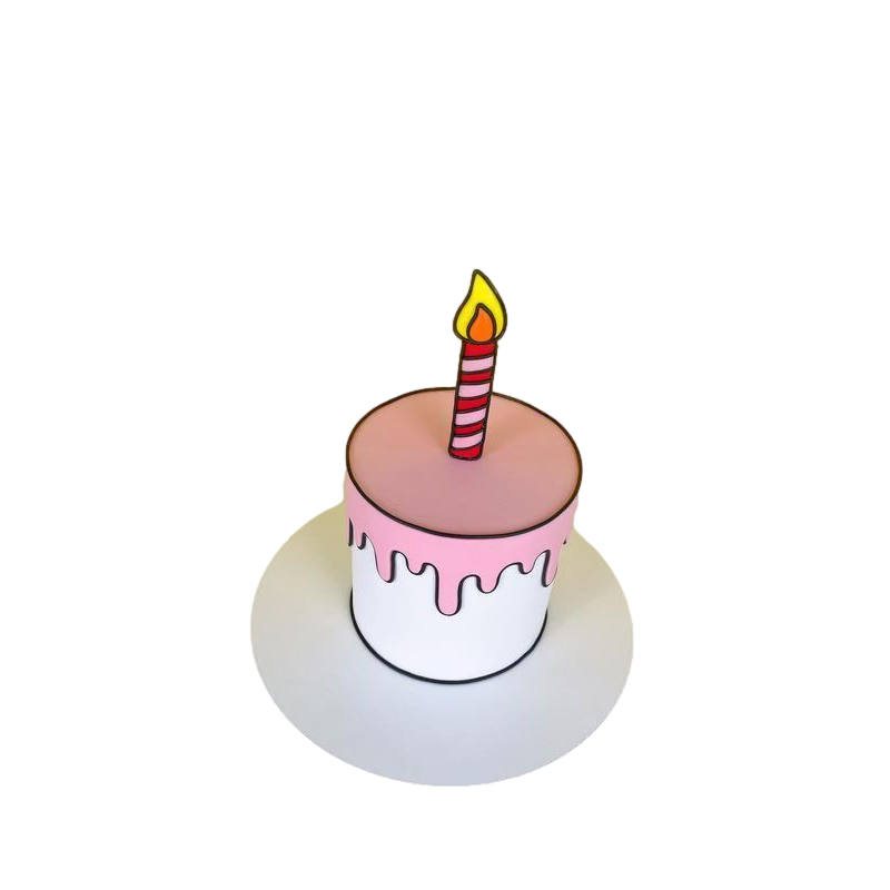 Gâteau d'Anniversaire Cartoon cake - Explosion de Saveurs Animées avec  Bougies