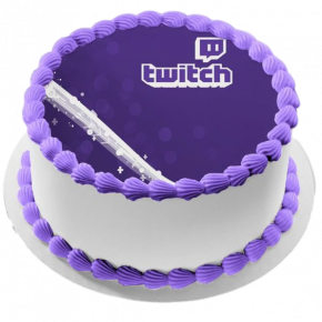 Gâteau d'Anniversaire Twitch