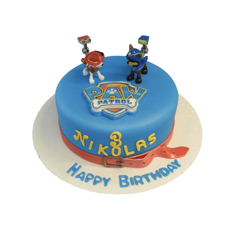 PAW PATROL CAK / PAT PATROUILLE SANS PÂTE À SUCRE كيك باط باطروي بالكريمة 