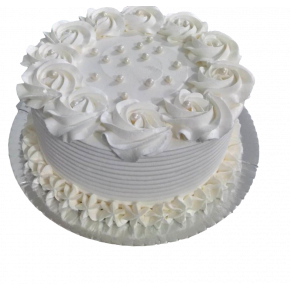Gâteau gris élégant décoré de chocolat blanc fondu, macarons