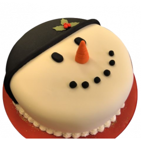 Snowman Christmas cake