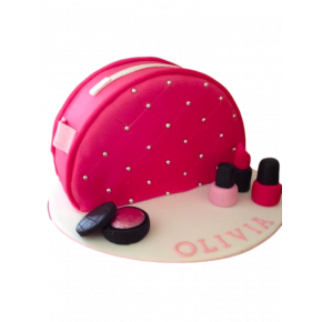 Birthday cake makeup purse