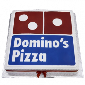 Dominoes pizza birthday cake