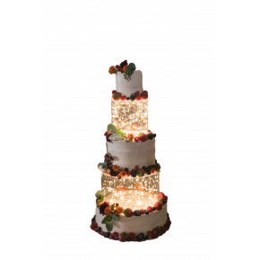 Luxury wedding cake with...