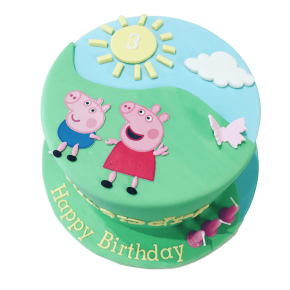 Peppa pig - birthday cake