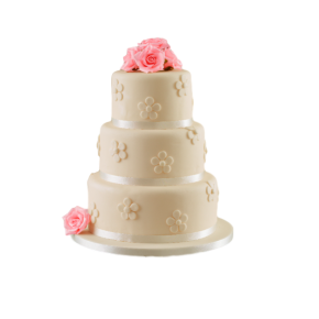 Roses - wedding cake