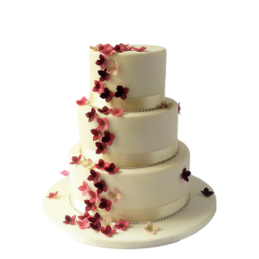 Flowers stunts - wedding cake