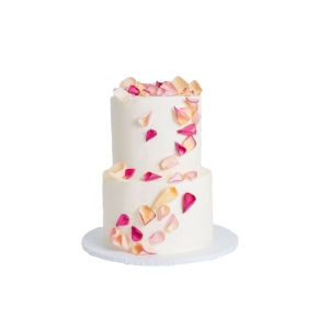 Flower petals - wedding cake