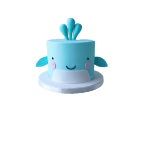 Blue whale boy - birthday cake