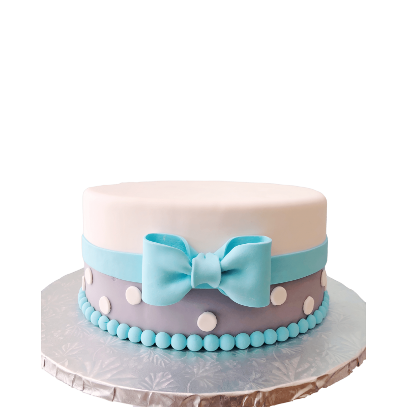Beach Themed Birthday Cake in Tiffany Blue Butter Cream wi… | Flickr