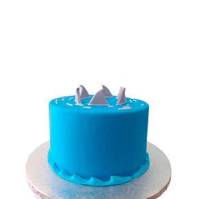 Shark, fins - birthday cake