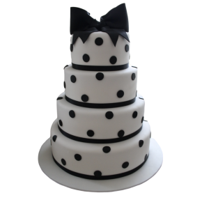 Noeud noir - Wedding cake