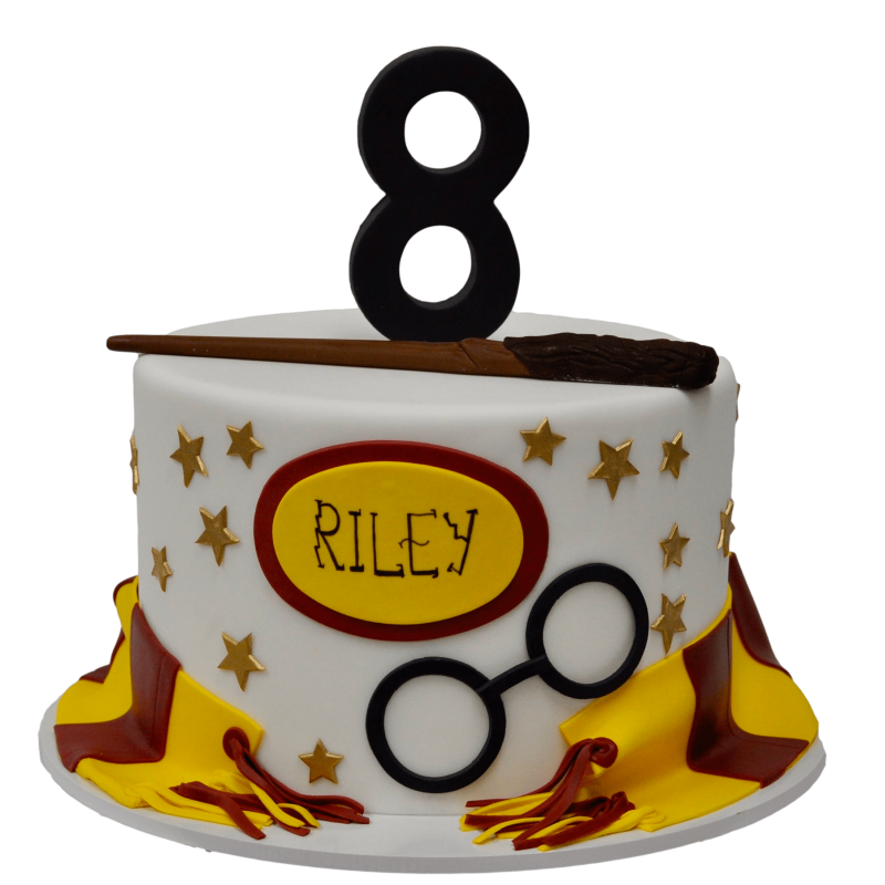 Gâteau d'anniversaire Harry Potter, gâteau thème Harry Potter en pâte à  sucre - Super Gâteaux