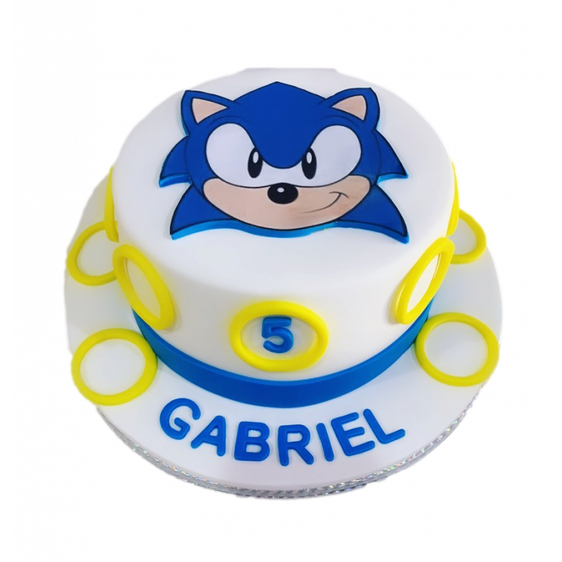 Little clips of this Sonic cake in the making 💙 #baker #cake #fondant... |  TikTok