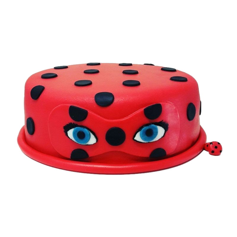 Ladybug Red Black Polka Dots Edible Cake Topper Image ABPID00212V2 Birthday  - Walmart.com
