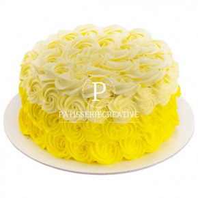 Ruffle cake jaune - Gâteau...