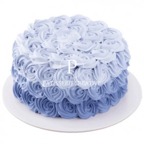 Ruffle cake bleu - Gâteau...