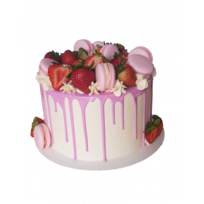 Drip cake strawberry and...