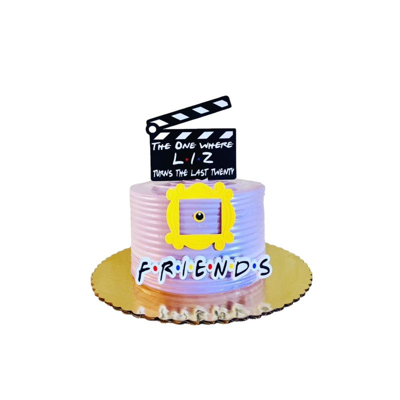 Décoration de gâteau Happy Friends, fournitures de fête d