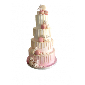 Drip cake rose- wedding...