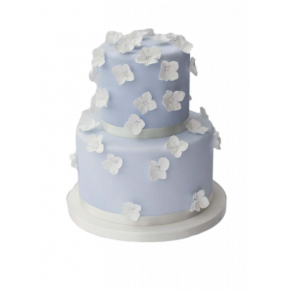 Blue- wedding cake, piece...