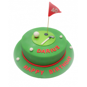 Golf - Gâteau d'anniversaire
