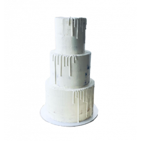 Drip cake white - wedding...