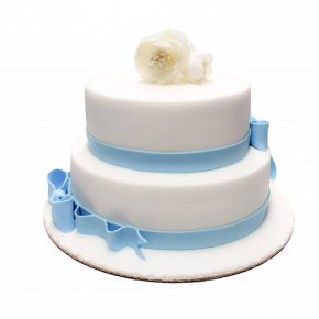 Blue ribbon - wedding cake,...