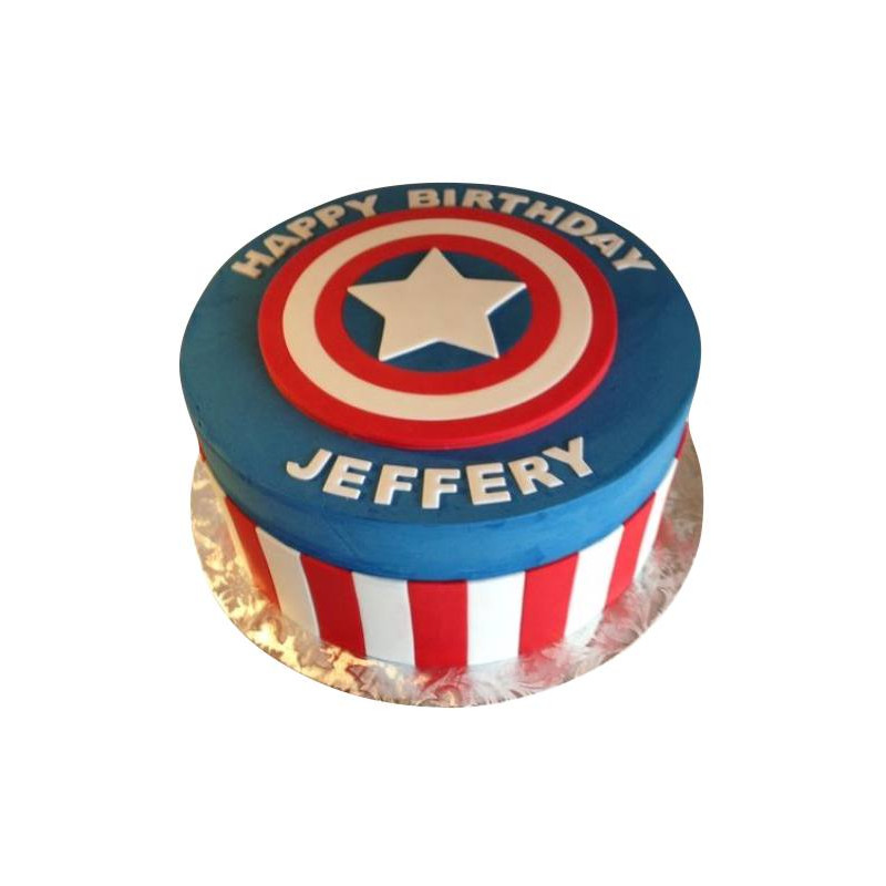 Captain America Cake Tutorial - How to make an avengers cake