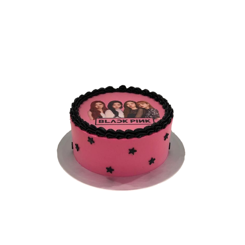 Gâteau théme Black pink Je - L'atelier des fées by Houda