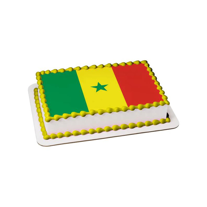 Gâteau d'anniversaire Drapeau Sénégal