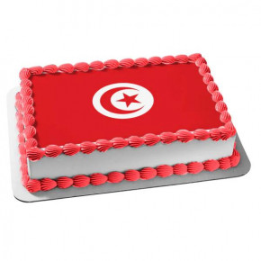Drapeau Tunisie - Gâteau...