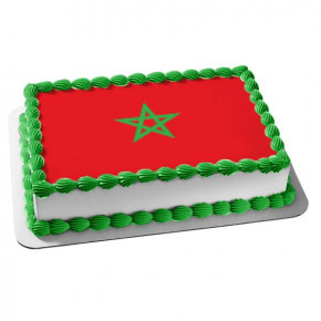 Flag Morocco - Birthday cake