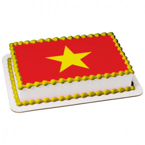 Vietnam Flag - Birthday cake