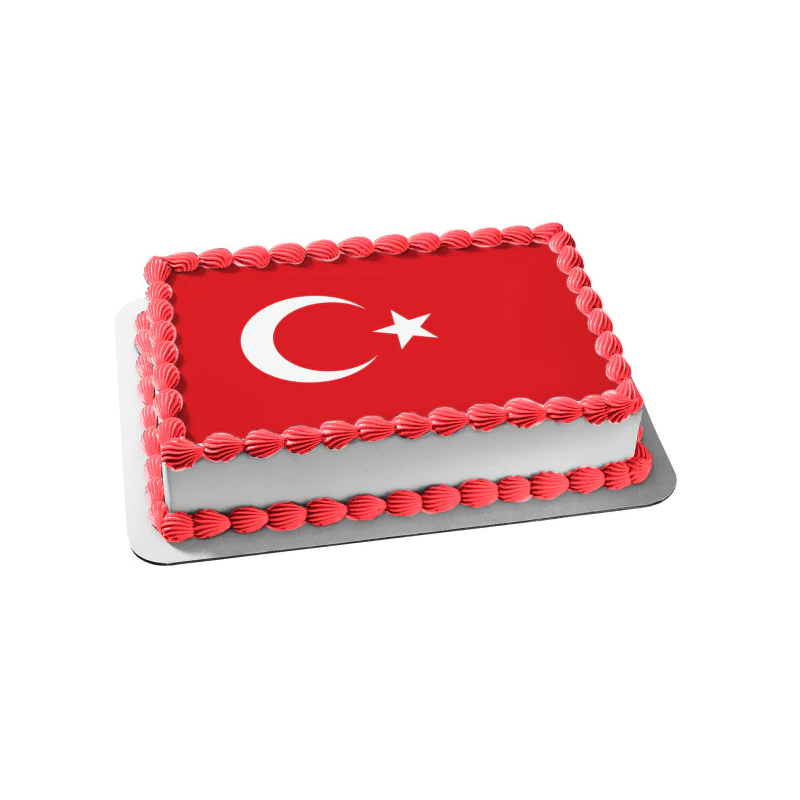 Gâteau d'anniversaire Drapeau Turquie